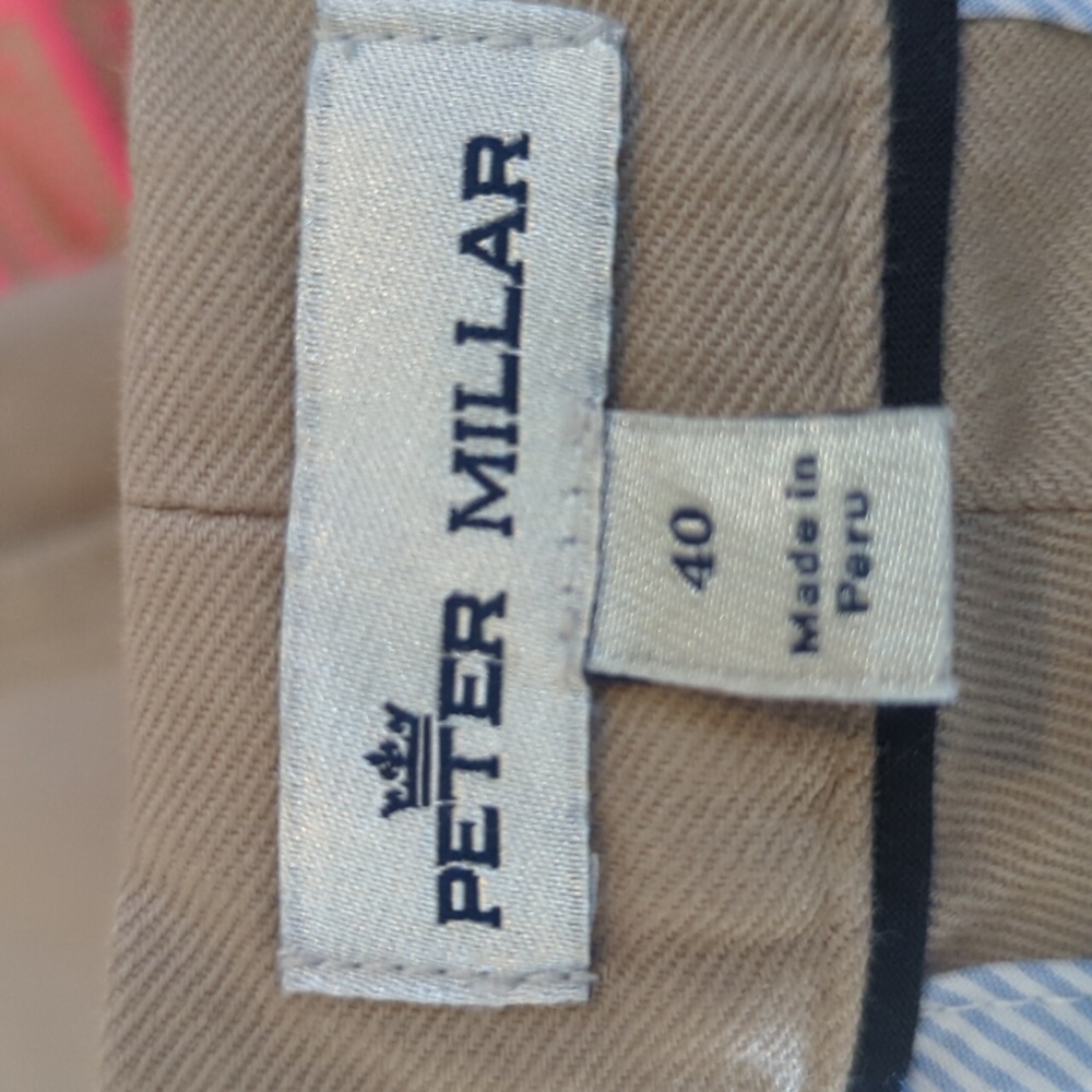 Peter Millar Pilot Flat Front Stretch Cotton Twill Pants...Size ...40 - Picture 8 of 8
